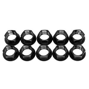 BLACK Ti Nyloc Nut 1/2" Kit