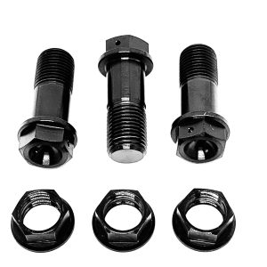 BLACK Ti Front Axle Kit 3pcs